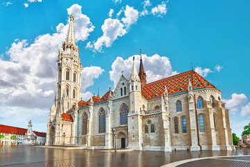 St. Matthias Church in Budapest. One of the main temple in Hunga