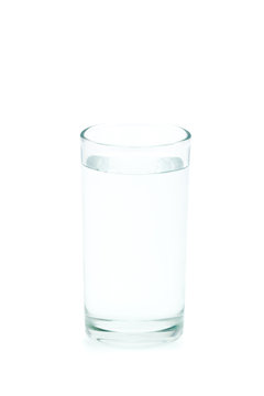 water glass isolated on white backgrnd
