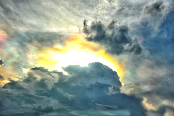 storm colorful sky background