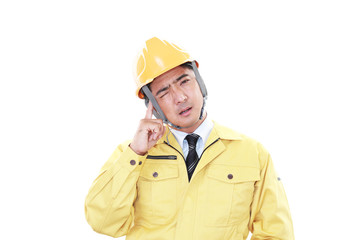 頭痛を訴える男性