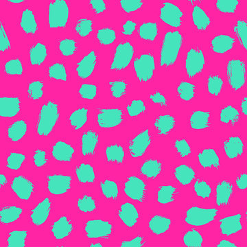 doodle brush seamless pattern background neon color