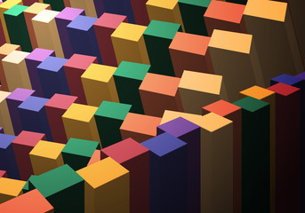 colorful cube pattern vector