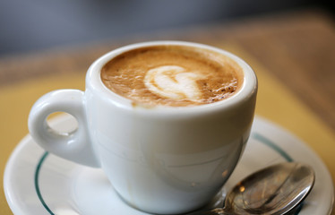 Cup of coffee on the table