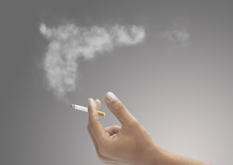 This picture show sign Non smoking Stop smoking.