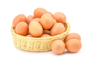 eggs isolated on white background