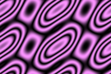 Illustration of pink and black circles and rhombuses