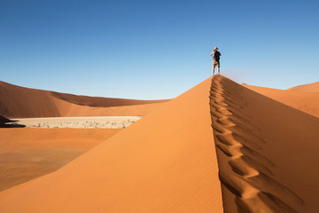 Fototapeta Vue sur Dead Valley en Namibie obraz