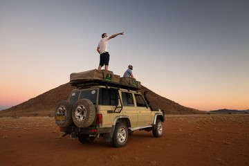 Repérage pour monter le camp