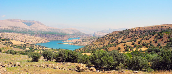 Lake Ataturk in the mountains of Turkey.