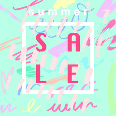 summer sale banner design template