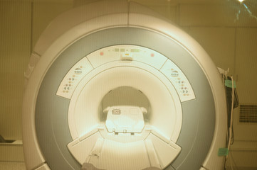 MRI scanner room in hospital