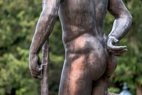 Statute eines Mannes