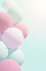 Pastel balloons for background - 110962341