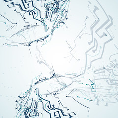 Futuristic technology illustration