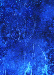 drawing of butterfly. computer collage and color structure.