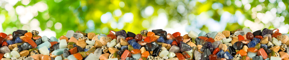 image of different stones closeup