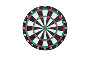 Dartboard isolate on white background