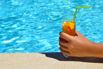 Summer vacation cocktail