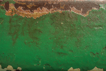 Rusty painted metal