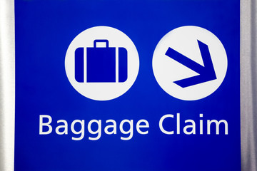 Airport Baggage Claim Sign