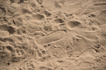 closeup sea sand for background.