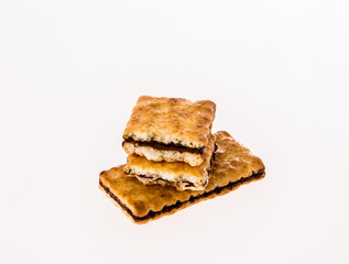 biscuits  on white background
