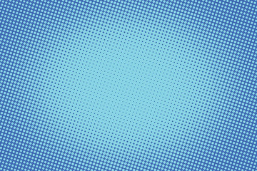 Fototapeta premium retro comic blue background raster gradient halftone