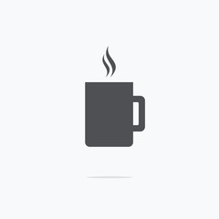 Coffee cup. Icon coffee cup. Vector illustration.