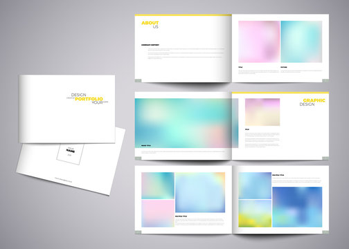 Vector Portfolio Template Modern Design