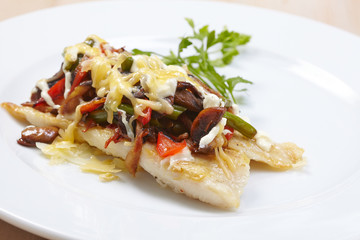 fish with vegetables
