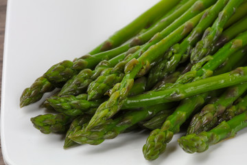 Boiled asparagus