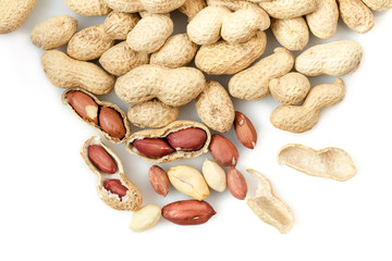 groundnut in the skin close-up