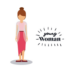 Obraz premium young woman design 