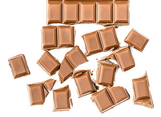 milk chocolate bar close-up