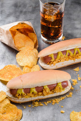 Tasty set for watching TV