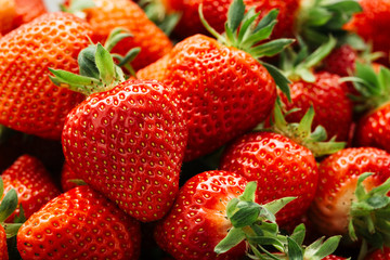 Fresh strawberries background