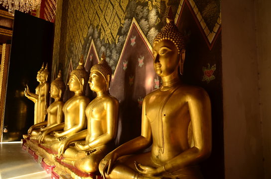 Buddha art in public places of worship sacred.