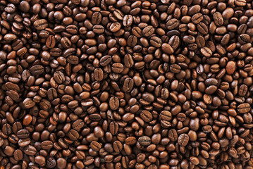 roasted coffee beans, background texture