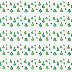seamless christmas pattern with trees