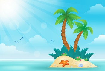 Tropical island theme image 2