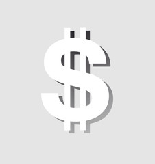 money icon with shadow