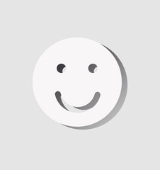 smile icon with shadow