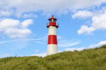 Lighthouse on the Dune
Lighthouse List East on a dune of  the island Sylt, Germany, North Sea