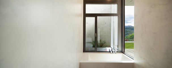 Obraz premium modern bathroom with window