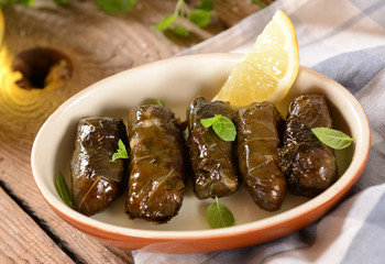 Traditional greek meal - Dolmadakia