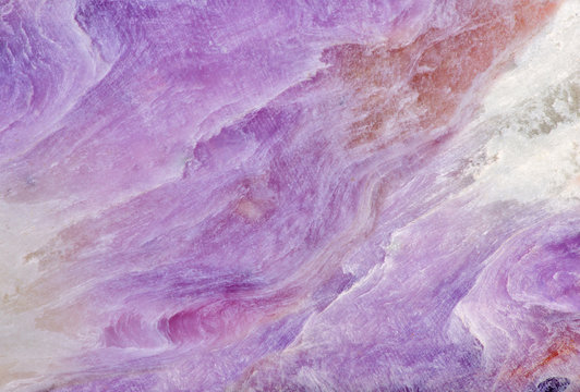 charoite stone lilac texture closeup