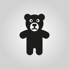 Bear icon. design. Toy symbol. web. graphic. AI. app. logo. object. flat. image. sign. eps. art. picture - stock