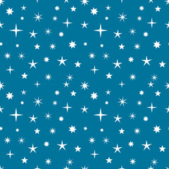 Stars seamless pattern