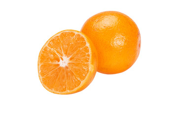 Orange fruit slice isolated