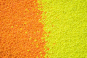 small yellow and orange beads